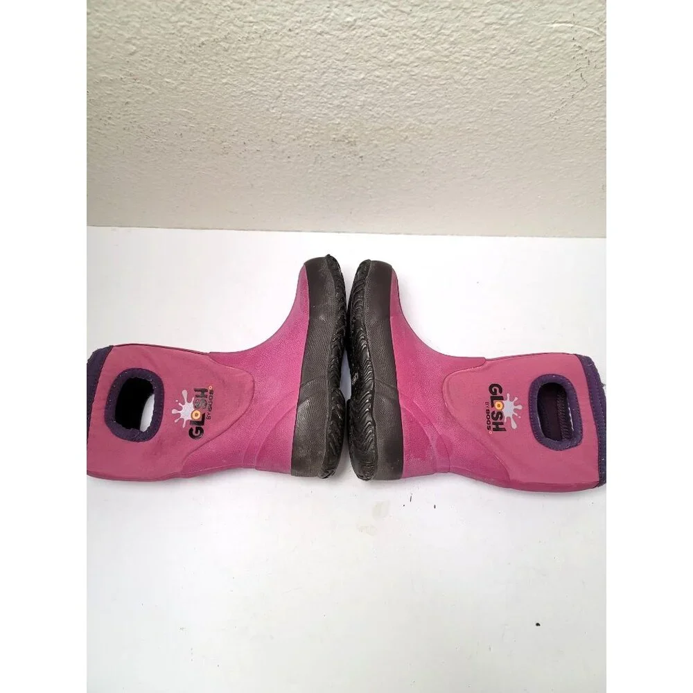 Glosh‎ By Bogs Youth Pink Waterproof Pull On Boots Size 10